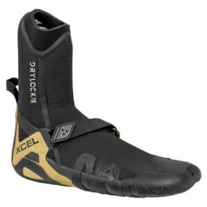 XCEL DryLock 7mm round toe surf boot - Black Gum