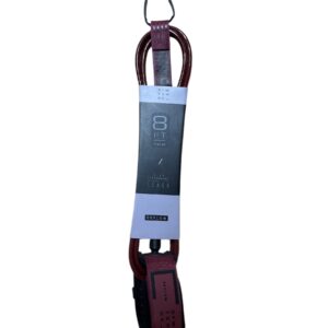 8'0 burgundy leash by Deflow
