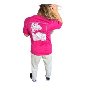 Columbus palm trees pink