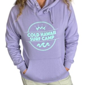 Cold Hawaii Surf Camp Lavender hooded sweat