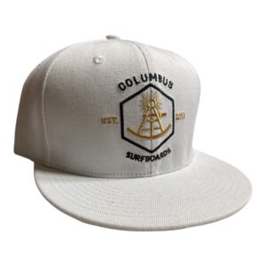 Columbus trucker hat snap back white