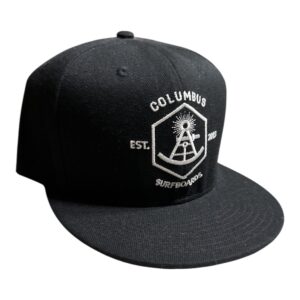 Columbus trucker hat snap back black
