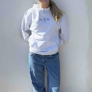 Coffee Surf Wave Hoodie Ash