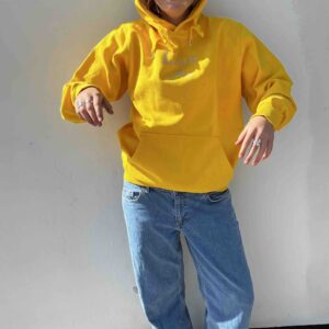 Love - Wave Hoodie Yellow